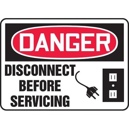 OSHA DANGER SAFETY SIGN DISCONNECT MELC008XL